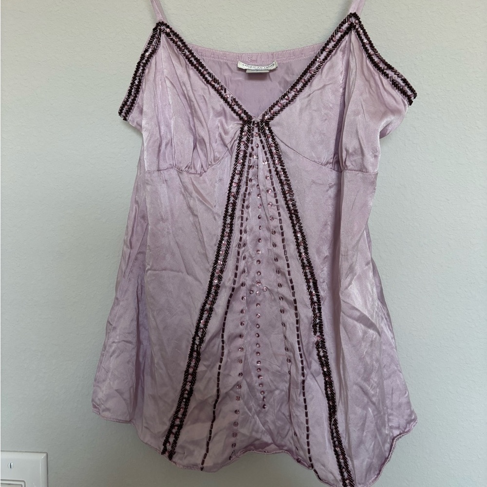 Vintage American Eagle 100% silk Y2K tank top